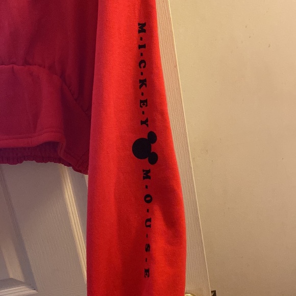 Red mickey mouse cropped hoodie - Picture 2 of 3